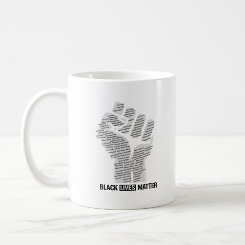 BLM NAMES COFFEE MUG