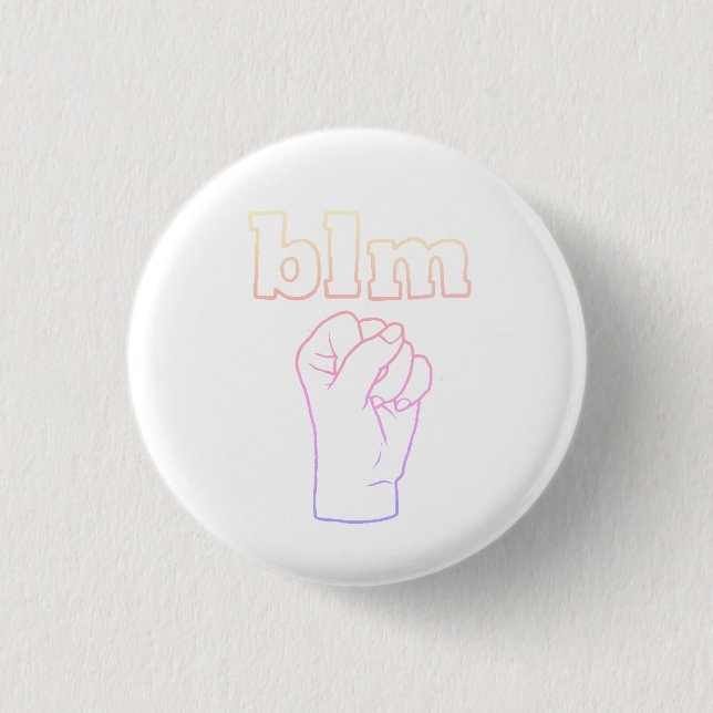 blm pinback button (Front)