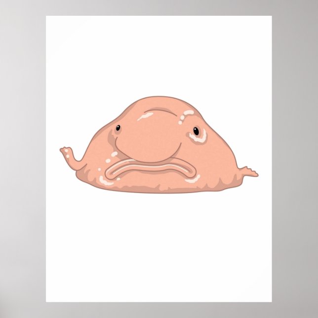 Blob Fish Funny Face Fish  Poster (Front)