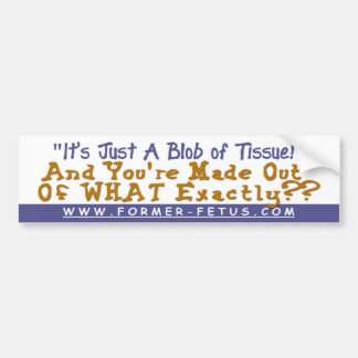 Blob of Tissue Bumper Sticker