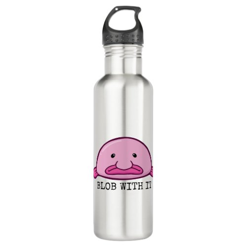 Blob with it  blobfish stainless steel water bottle