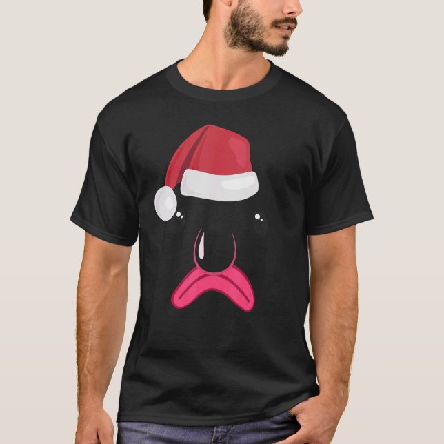 Blobfish Face Animal Big Cute Face Costume Christm T-Shirt (Front)