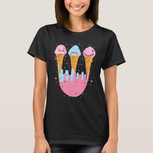 Blobfish Ice Cream  Ugly Blob Fish T_Shirt
