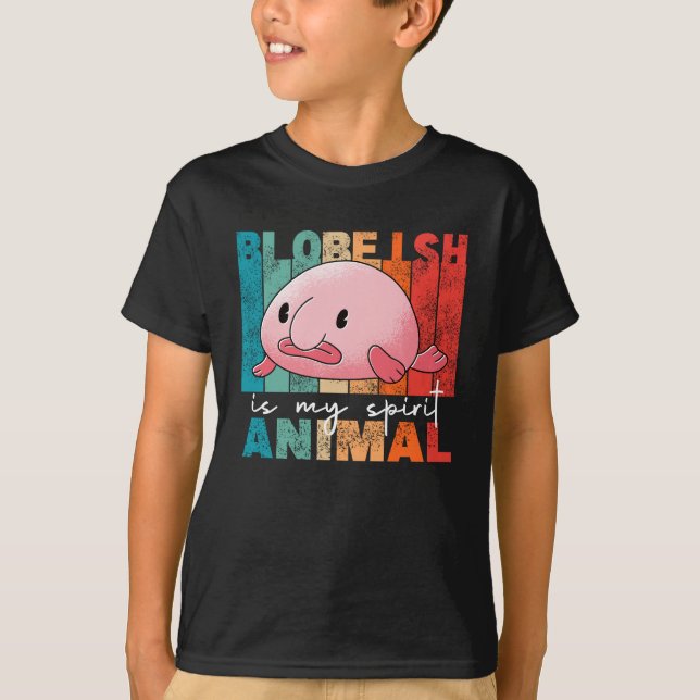 Blobfish Is My Spirit Animal - Funny Blobfish T-Shirt (Front)