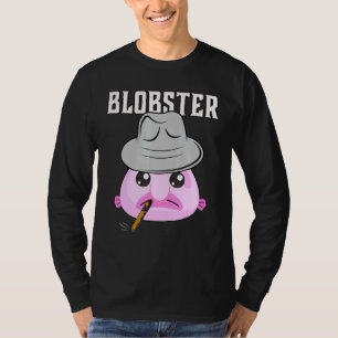 Blobfish Mobster Blobster Fish Fedora Hat And Ciga T-Shirt
