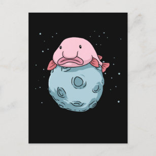 Mr. Blob fish Happy Postcard for Sale by Mannyfog