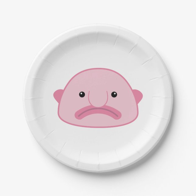 Blobfish Paper Plates (Front)