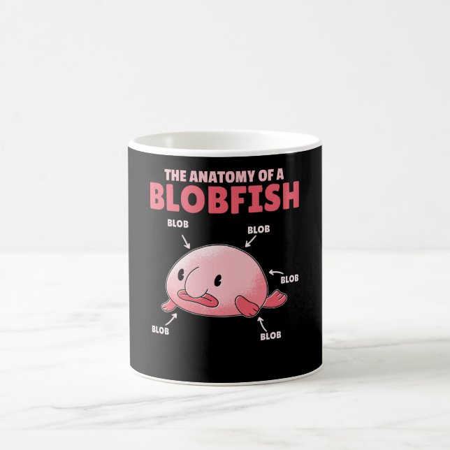 Blobfish Statement Anatomy Of Blobfish Coffee Mug (Center)