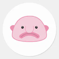 Blobfish costume - ugly blob fish face - Funny' Sticker