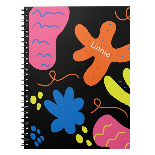 Blobs Doodle Science Lab Chemistry Name Notebook (Front)