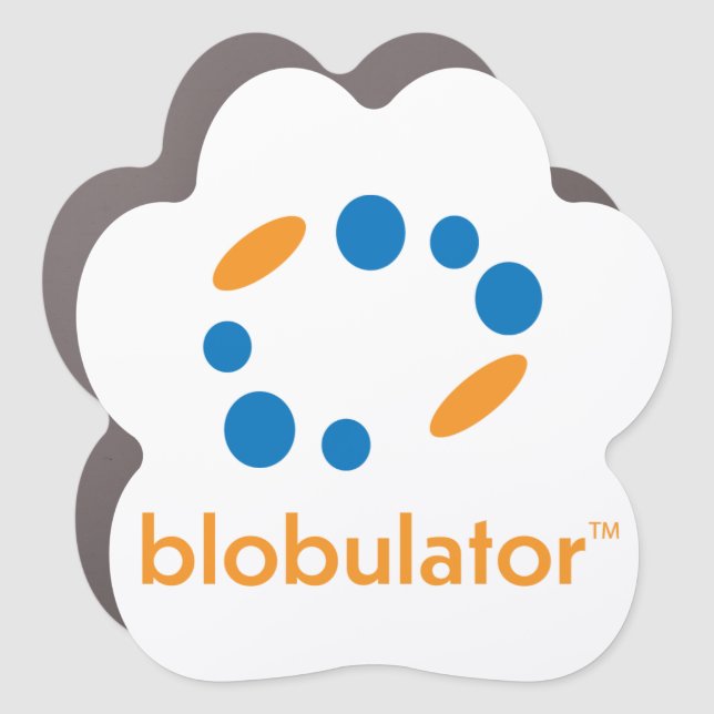 Blobulator Paw Car Magnet (Front)