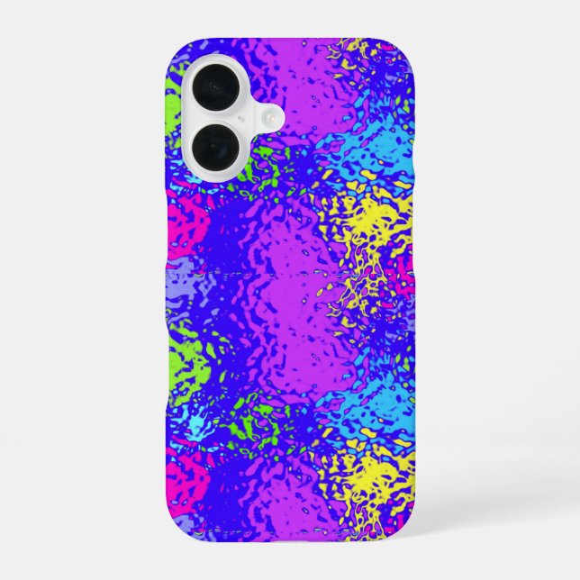 Blobules Under Glass iPhone Case (Back)