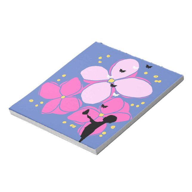 Bloc-notes enfants avec les papillons notepad (Rotated)