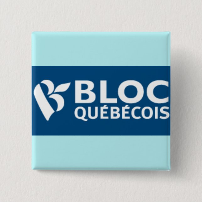 Bloc Québécois Logo Button (Front)