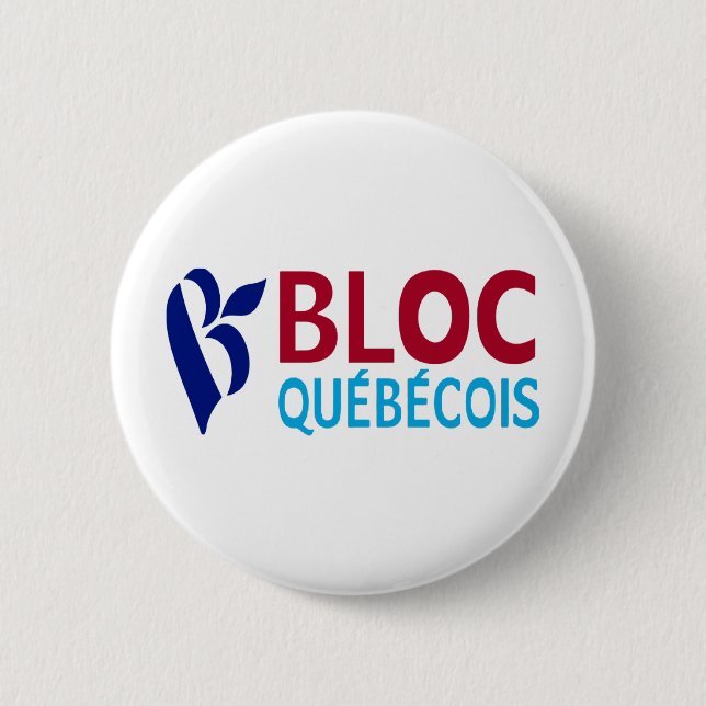 Bloc Quebecois Pinback Button (Front)