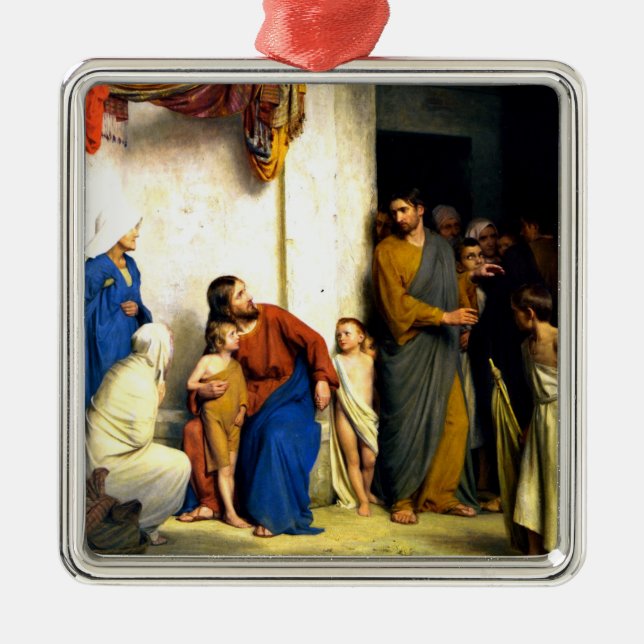 Bloch - Let the Little Children Come Onto Me Metal Ornament (Front)