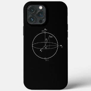 Bloch Sphere Quantum Bit (Qubit) Physics / Math iPhone 13 Pro Max Case
