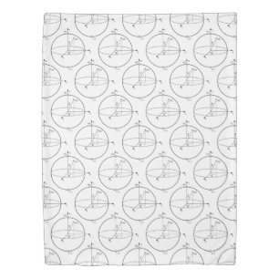 Bloch Sphere Quantum Bit (Qubit) Physics / Math Duvet Cover