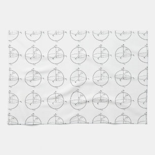 Bloch Sphere Quantum Bit (Qubit) Physics / Math Kitchen Towel