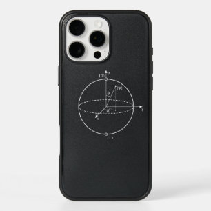 Bloch Sphere   Quantum Bit (Qubit) Physics / Math iPhone 16 Pro Max Case
