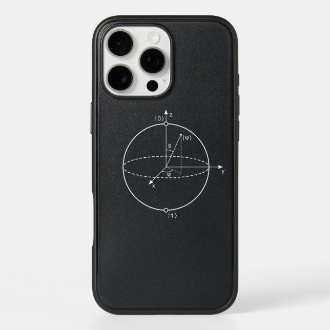 Bloch Sphere | Quantum Bit (Qubit) Physics / Math Otterbox iPhone Case (Back)