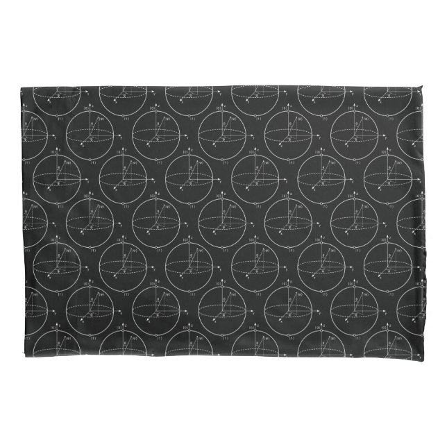 Bloch Sphere | Quantum Bit (Qubit) Physics / Math Pillow Case (Front-Left)