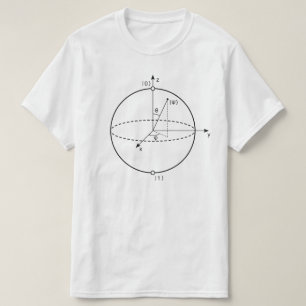 Bloch Sphere   Quantum Bit (Qubit) Physics / Math T-Shirt
