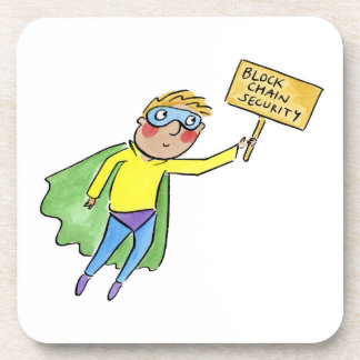 Block Chain Security Beverage Coaster