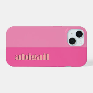 Block Colors With Personalization iPhone 15 Case