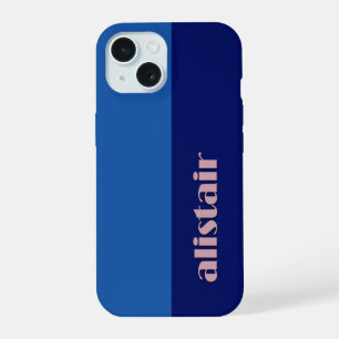 Block Colors With Personalization iPhone 15 Case