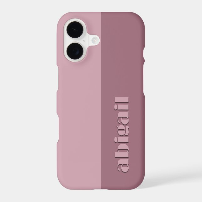 Block Colours With Personalization Case-Mate iPhone Case (Back)