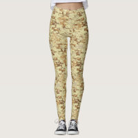 Block desert camouflage leggings