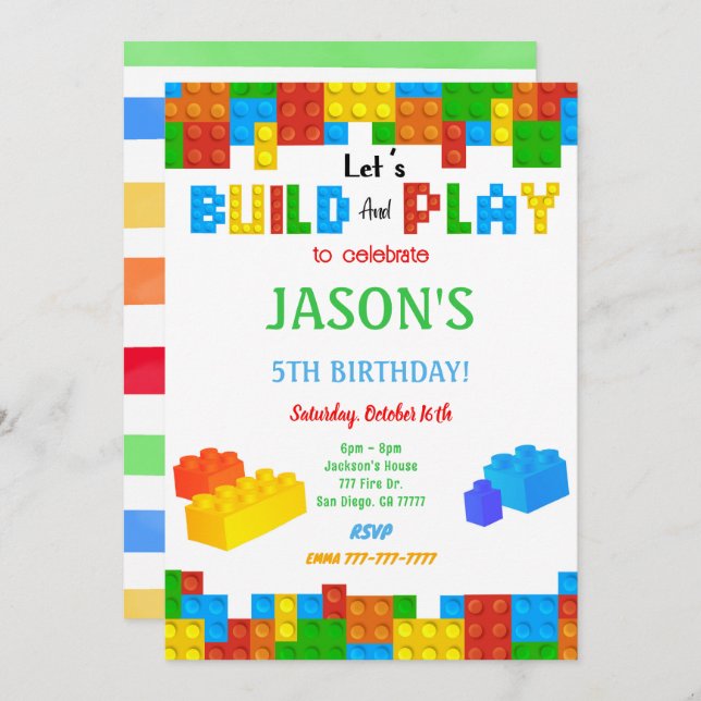 Block Invitation (Front/Back)