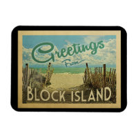 Block Island Beach Vintage Travel