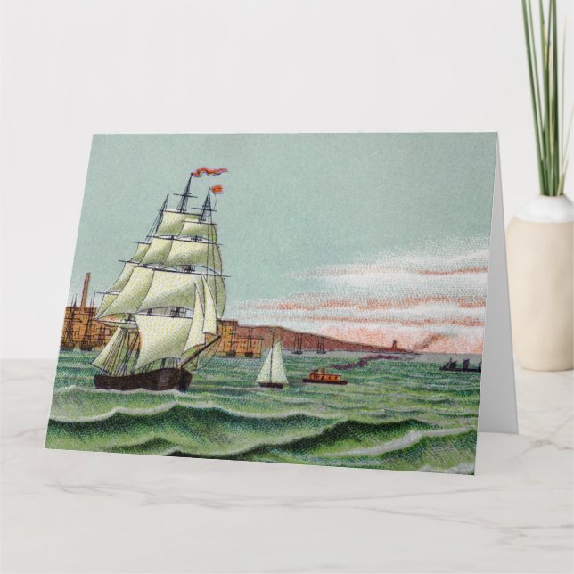 Block Island Big Greeting Card (Front)