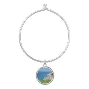 Block Island Bluffs - Block Island, Rhode Island Bangle Bracelet