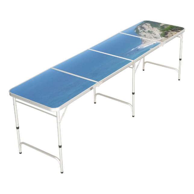 Block Island Bluffs - Block Island, Rhode Island Beer Pong Table (Angled)