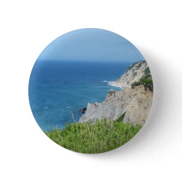 Block Island Bluffs - Block Island, Rhode Island Button Block Island Bluffs - Block Island, Rhode Island Button