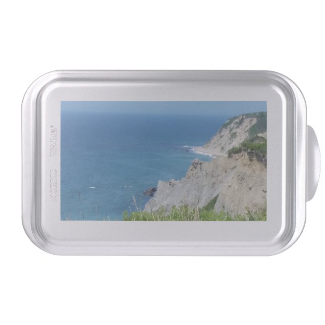 Block Island Bluffs - Block Island, Rhode Island Cake Pan (Front)
