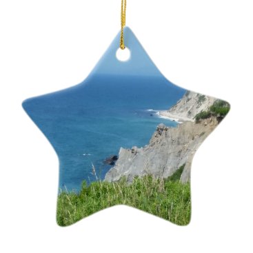 Block Island Bluffs - Block Island, Rhode Island Ceramic Ornament Block Island Bluffs - Block Island, Rhode Island Ceramic Ornament