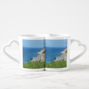 Block Island Bluffs - Block Island, Rhode Island Coffee Mug Set