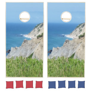 Block Island Bluffs - Block Island, Rhode Island Cornhole Set