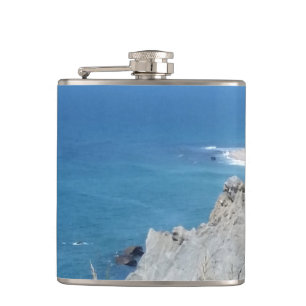 Block Island Bluffs - Block Island, Rhode Island Flask