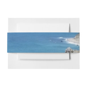 Block Island Bluffs - Block Island, Rhode Island Invitation Belly Band