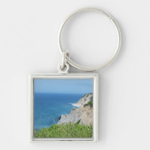 Block Island Bluffs - Block Island, Rhode Island Keychain