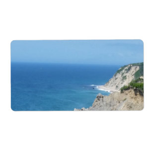 Block Island Bluffs - Block Island, Rhode Island Label