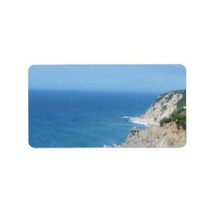 Block Island Bluffs - Block Island, Rhode Island Label