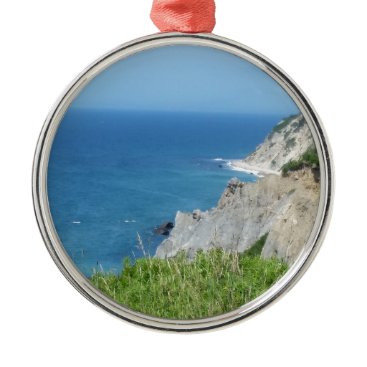 Block Island Bluffs - Block Island, Rhode Island Metal Ornament Block Island Bluffs - Block Island, Rhode Island Metal Ornament