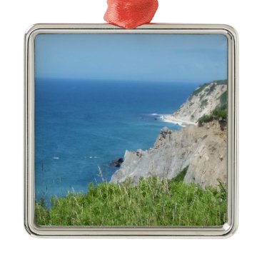 Block Island Bluffs - Block Island, Rhode Island Metal Ornament Block Island Bluffs - Block Island, Rhode Island Metal Ornament