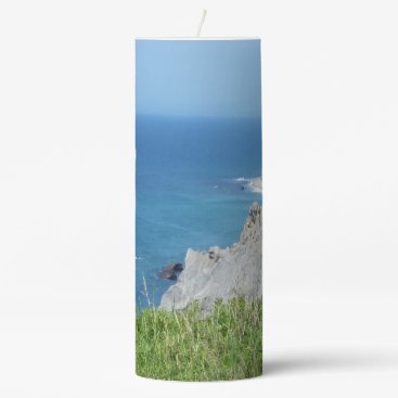 Block Island Bluffs - Block Island, Rhode Island Pillar Candle Block Island Bluffs - Block Island, Rhode Island Pillar Candle